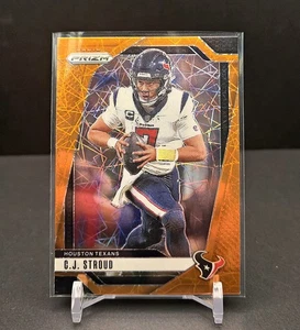 Panini Prizm C.J. 2024 Stroud Orange Lazer Prizm #111 Houston Texans SP - Imagen 1 de 7