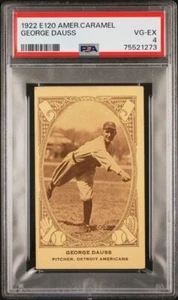 1922 E120 American Caramel George Dauss Detroit Tigers PSA 4 Only 6 higher! - Picture 1 of 3