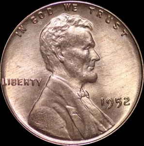 1952 Wheat Cent BU Red - Picture 1 of 2