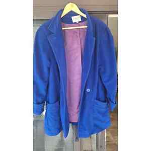Ferncroft Womens Coat Made in the USA Size 14 Blue 