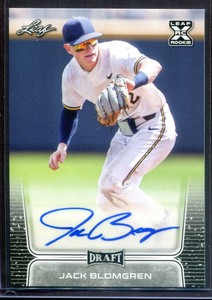 JACK BLOMGREN ~ 2020 Leaf Draft Retail Baseball Autographs #BAJB2 AUTO (B755)