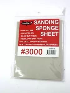 Icky Sticky Hobby sanding sponge sheet. 1 x 114x140mm, 5mm thick. #3000. 550148. - Bild 1 von 2