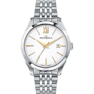 Philip Watch Roma Orologio Uomo R8253217001  Quadrante Bianco 41 mm OFFERTA -50% - Immagine 1 di 4