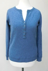 ESTHEME 100% Cashmere Jumper - Denim Blue - 8/10 - Picture 1 of 6