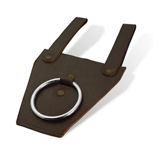 RINGLEADER UNIVERSAL RING AXE SWORD FROG | GENUINE LEATHER COSTUME HOLSTER PROP - Picture 1 of 9