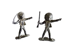 iNDIAN CHIEF RED CLOUD HUBLEY LONE STAR METALLIONS METAL MINI FIGURE neocurio - Picture 1 of 8