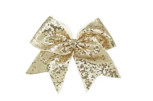 8 Inch Full Sequin Bling Cheer Hair Bow with Elastic Band Cheerleading CB005 - Picture 1 of 22