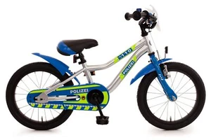 Polizei Kinderfahrrad 16 Zoll Fahrrad für Kinder Junge Mädchen Kinderrad Blau - Bild 1 von 4