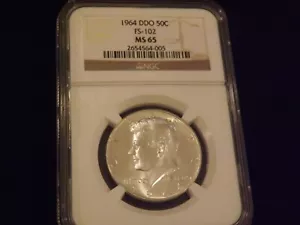 1964 50C Kennedy Half Dollar DDO NGC MS 65 - Picture 1 of 2