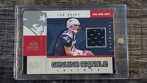 2003 Fleer Genuine Article - Tom Brady SSP Game Worn Jersey Relic- GA-TB w/ COA - Picture 1 of 5