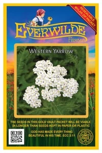 2000 Western Schafgarbe Wildblumensamen - Everwilde Farms Mylar Samen Paket - Bild 1 von 3