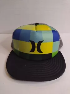 Sombrero de camionero Hurley The Classics a cuadros multicolor malla a presión - Imagen 1 de 6