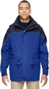 Parka invernale uomo 3 in 1 North End blu nuovo con etichette taglia XL 2XL 3XL 4XL 5XL LE142 - Foto 1 di 2