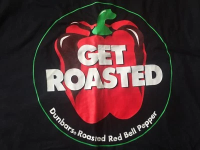 Vintage Dunbars Roasted Red Bell Peppers Moody Dunbar Inc, RARE Adult T-shirt XL - Image 1 of 4