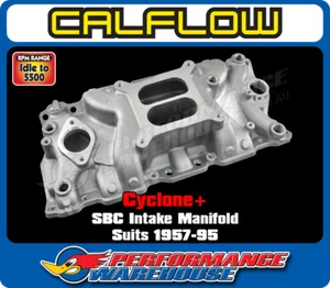 Cyclone+ Small Block CHEV Dual-Plane Intake Manifold, Street, SBC - Picture 1 of 6