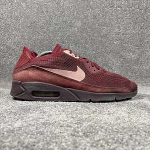 Nike Air Max 90 Ultra 2.0 Flyknit Red Athletic Shoes Sneakers Men's Size 12 - Picture 1 of 11