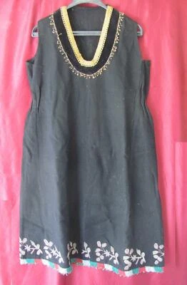 19C. ANTIQUE BALKANS FOLK ART LADIES NATIONAL COSTUME DRESS Foto 1 de 4