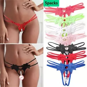 Sexy Perlen-Tanga Für Damen Erotische Spitzenhöschen Dessous K - Bild 1 von 27
