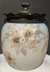 Mt. Washington Biscuit Barrel..Soft Pastels on Blue..No Issues..Fresh Find..7.0" - Picture 1 of 18