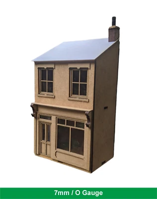 O Gauge 7mm Low Relief Shop Kit Laser Cut Scratch Aid Layout Kit Model Railway - Image 1 of 4