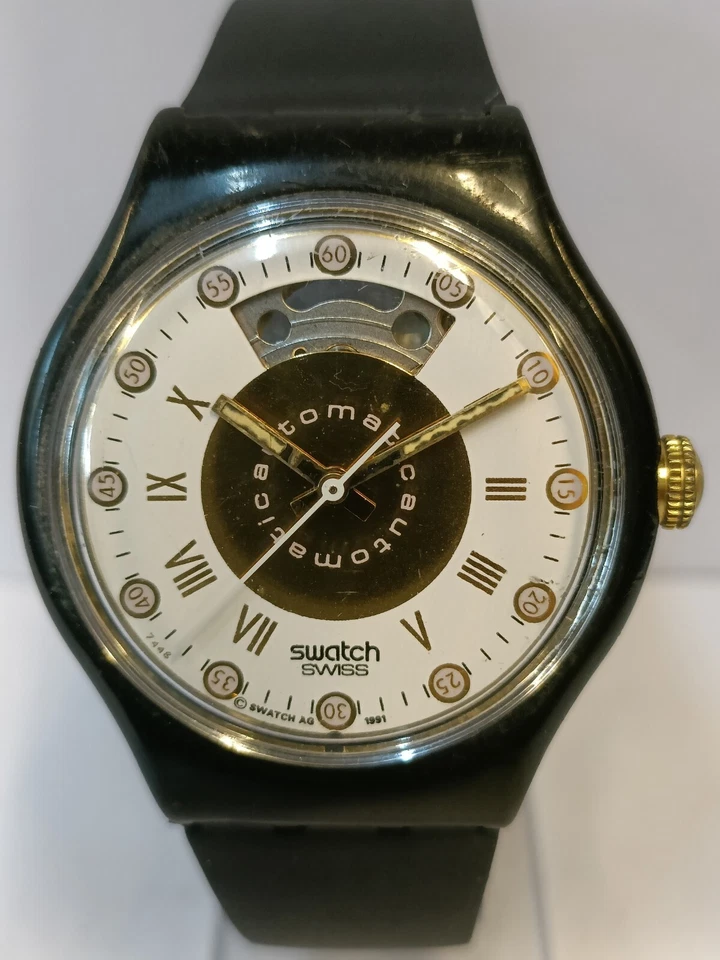 SWATCH 23J AUTOMATIC 7448 AG1991 SWISS MEN'S FULL WORKING, STRAP AFTER MARKET - Image 1 of 4