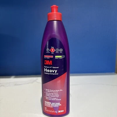 3M Perfect-It Gelcoat Heavy Cutting Compound, 36101, 1 Pint, Fiberglass... - Image 1 of 2