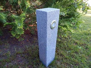 LED Gartenlampe Teichlampe Außenleuchte Wegeleuchte echter Stein 230 V NEU - Bild 1 von 5