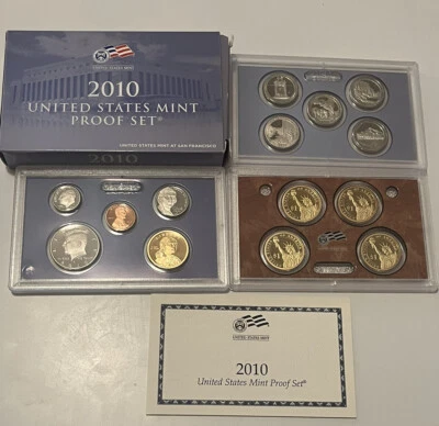 2010-S US Mint Proof Set | Beautiful Set | BOX & COA | Uncirculated 14 Coins OGP - Image 1 of 4