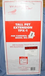 Nueva extensión de mascota alta blanca Cardinal Gates TPX-1 para MG-25 agrega 8" de altura - Imagen 1 de 5