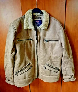 Giubbotto alcott da uomo color beige taglia L tipo chiodo di materiale - Foto 1 di 3