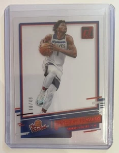 2020 Panini Clearly Donruss The Rookies Red 10/49 Anthony Edwards - Foto 1 di 2