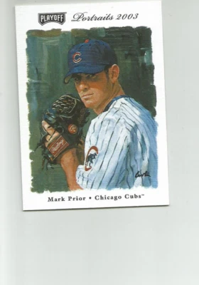 2003 PLAYOFF PORTRAITS BECKETT SAMPLES #47 MARK PRIOR - Image 1 of 2