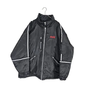 Tri Mountain Coca Cola Men's 5XL Black Nylon Full Zipper Pockets Lined Jacket - Picture 1 of 19