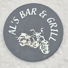 Al's Bar i grill Żeton piwny Biker Plastik Drewniany nikiel Vintage Durand IL