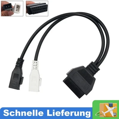 Diagnose Adapter Kabel OBD2 16PIN OBD1 2x2PIN passend für AUDI SKODA SEAT VW NEU - Bild 1 von 4