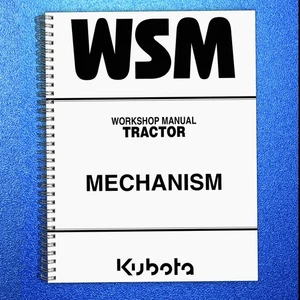 KUBOTA ALL TRACTORS GENERAL MECHANISM WORKSHOP MANUAL - STEEL WIRE BINDER - Picture 1 of 5