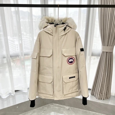 Chaqueta de plumón Canada Goose 08 Expedition Parka para hombre blanca S-XXL Foto 1 de 4