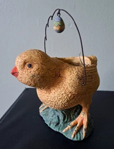 Bethany Lowe Frühling Ostern Party Küken Eimer Korb Pappmaché im Ruhestand - Bild 1 von 11