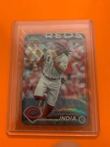2024 TOPPS CHROME SAPPHIRE ORANGE REFRACTOR JONATHAN INDIA 14/25 - Picture 1 of 1