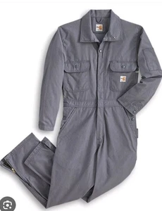 coveralls men xl Carhartt FR Cat2 NFPA2112 Grey - Picture 1 of 9