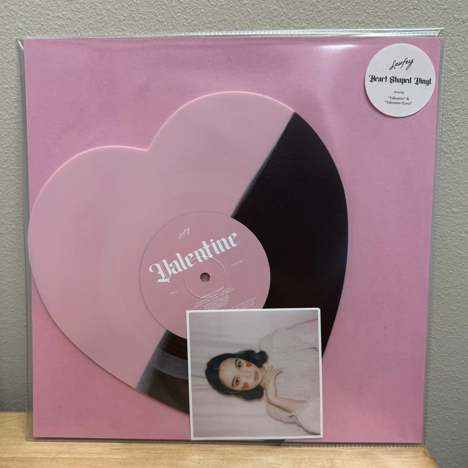 ❤️🍫 Laufey Valentine - Chocolate Strawberry HEART Shaped 10" Vinyl 🍫❤️ - Image 1 of 1