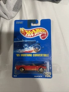 Hot Wheels 1965 Ford Mustang Convertible. VHTF! '95 Blue Card. Collector No. 162 - Picture 1 of 1