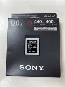 Sony Memory Card XQD G Series 120gb 440mb/s Read 400mb/s (QDG120F) - Picture 1 of 2