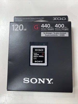 Sony Memory Card XQD G Series 120gb 440mb/s Read 400mb/s (QDG120F) - Image 1 of 2