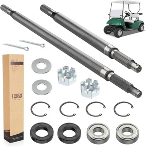 Golf Cart Rear Axle Shaft with Bearing Seal Kit for 1994-2013 EZGO TXT Medalist - Picture 1 of 9