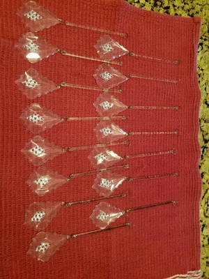 25 Vtg. 4" Glass Rods for Chandelier Tube Swizzle Stick, With Acrylic Prisms - Image 1 of 4