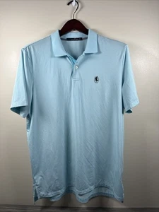 Polo de golf Ralph Lauren RLX para hombre XL azul a rayas rendimiento ropa deportiva - Imagen 1 de 7