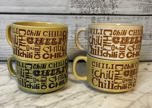 Vintage Set Chili Becher Schale Tasse 70er Jahre Mehrfarbig 4 Stück Made In Japan - Bild 1 von 24