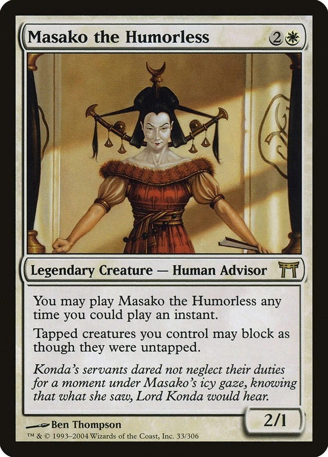 Masako the Humorless 33 LP Normal Champions of Kamigawa MTG EN - Image 1 of 1