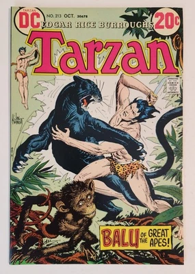 Tarzan of the Apes #213 (1972, DC) FN+ Joe Kubert - Image 1 of 2